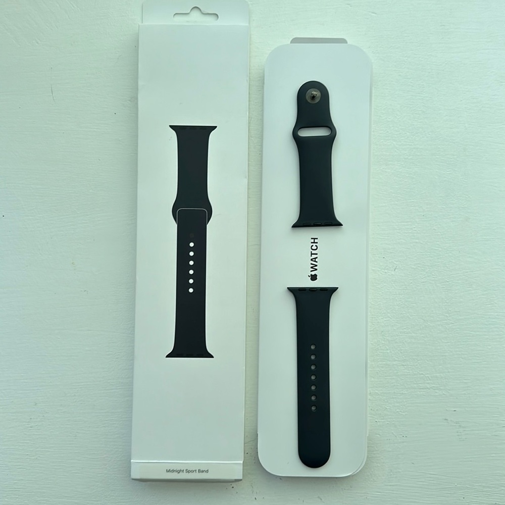 Apple Watch Sports Band 45mm Midnight Sport Band - S/M NEW